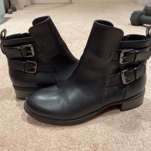 Black Booties, Worn once!